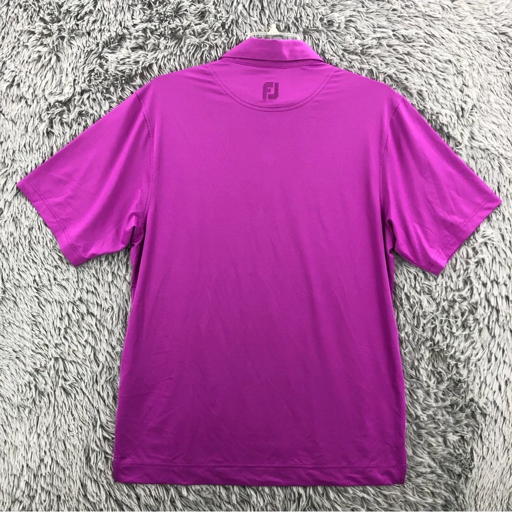 Footjoy Shirt Mens Medium Polo Golf Purple Casual Athleisure